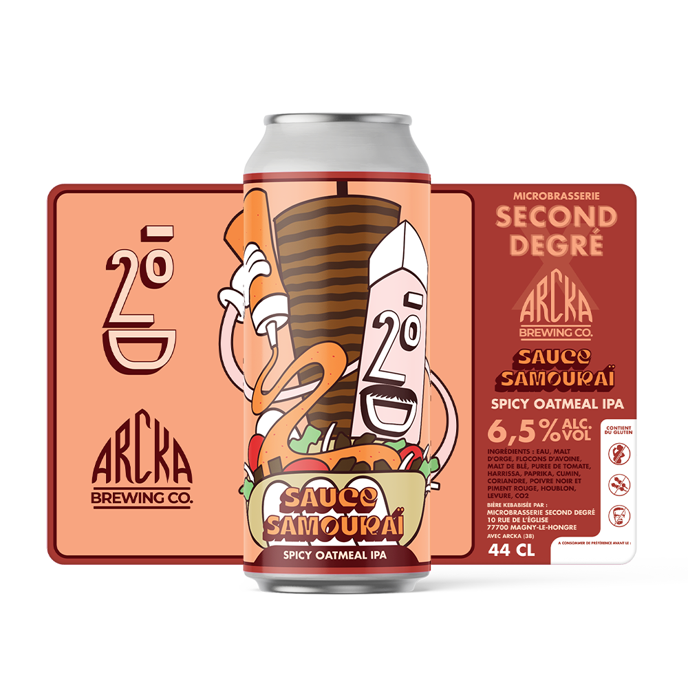 CANETTE SAUCE SAMOURAÏ Collab ARCKA BREWING 44cl