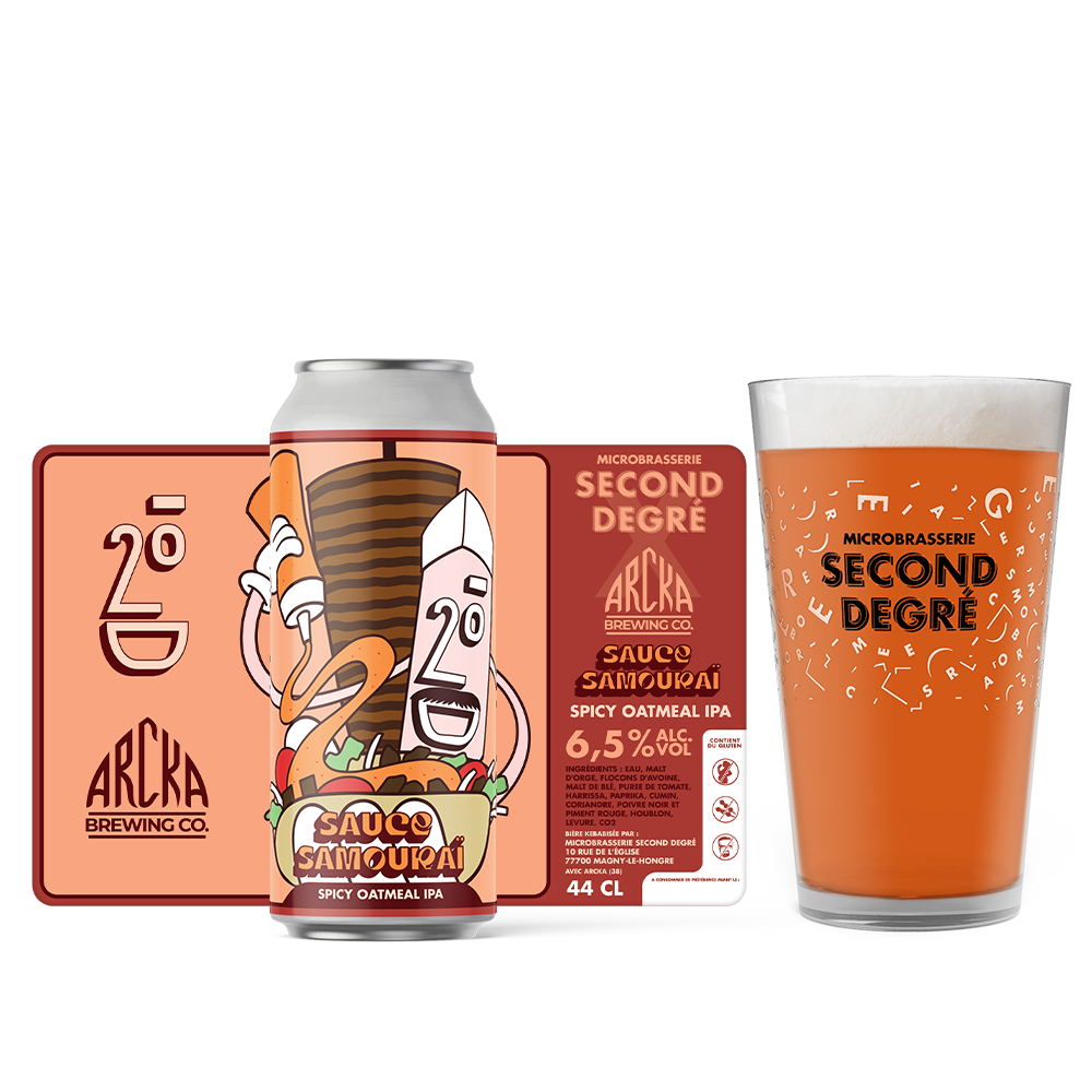 CANETTE SAUCE SAMOURAÏ Collab ARCKA BREWING 44cl