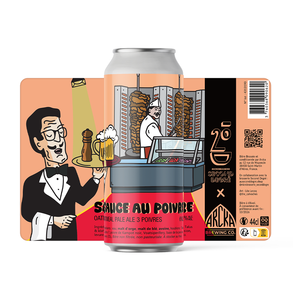 CANETTE SAUCE AU POIVRE Collab ARCKA BREWING 44cl
